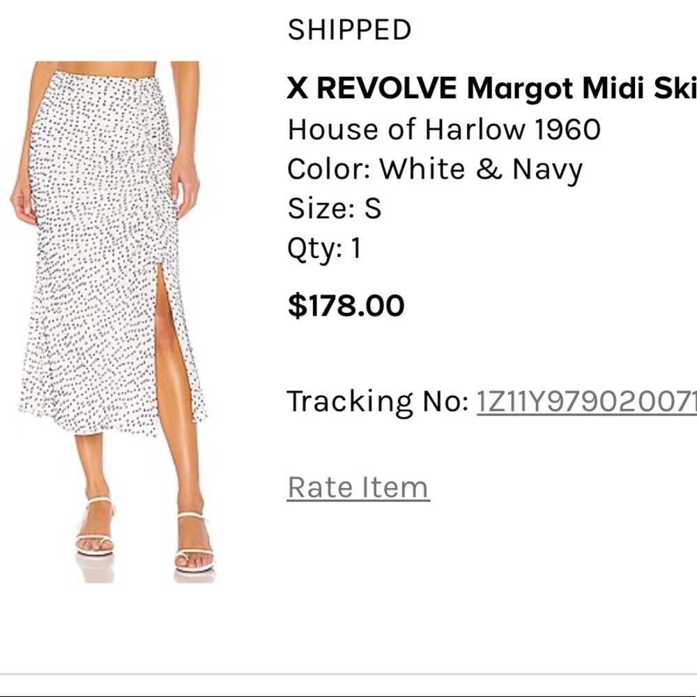 HOUSE OF HARLOW midi skirt